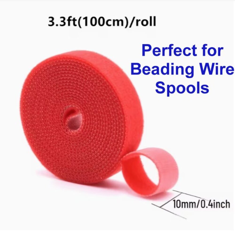 Multi-Color Reusable Hook-and-Loop Tape 6 Rolls 3.3 Feet Each - Picture 2 of 3